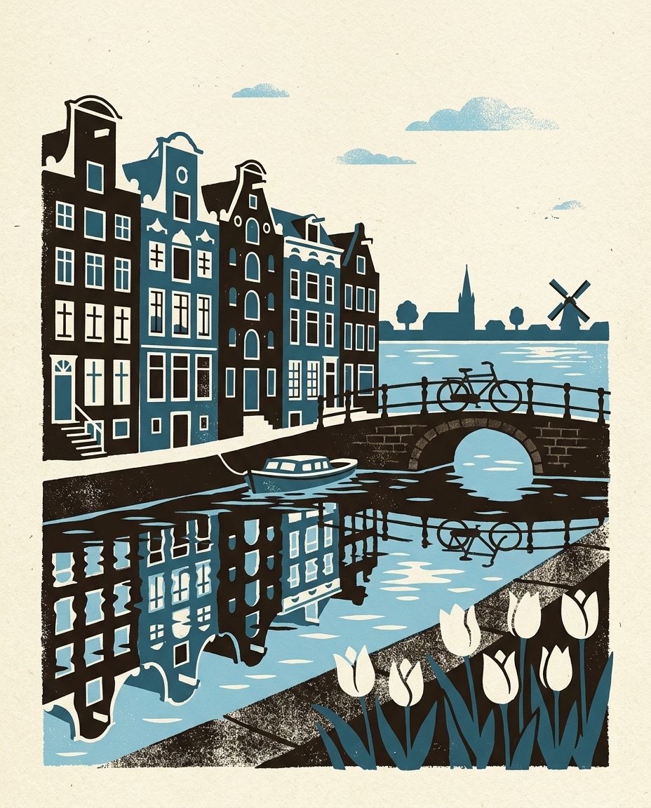 Amsterdam postcard